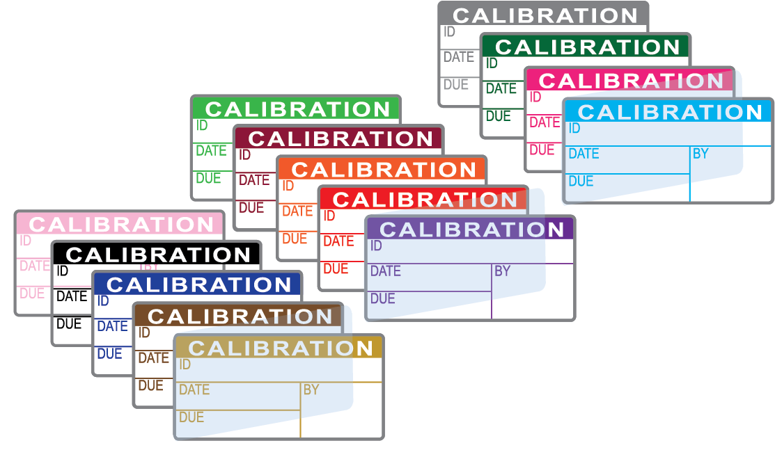 Calibration Labels (120) w/ Covers
