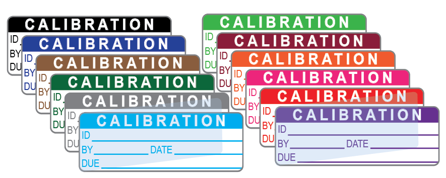 Calibration Labels (120) w/ Covers