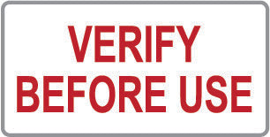 Verify Before Use Labels (120)