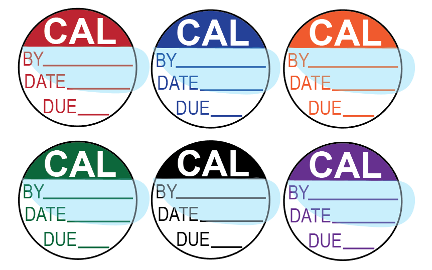 Calibration Labels (120) w/ Covers – Advanced Calibration Label