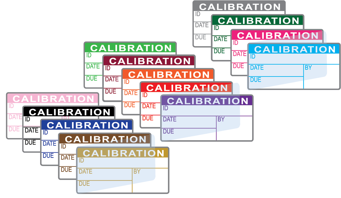 Calibration Labels (120) w/ Covers Advanced Calibration Label