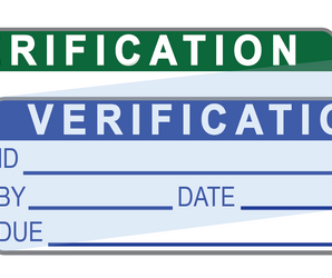 Verification Labels (120) w/ Covers