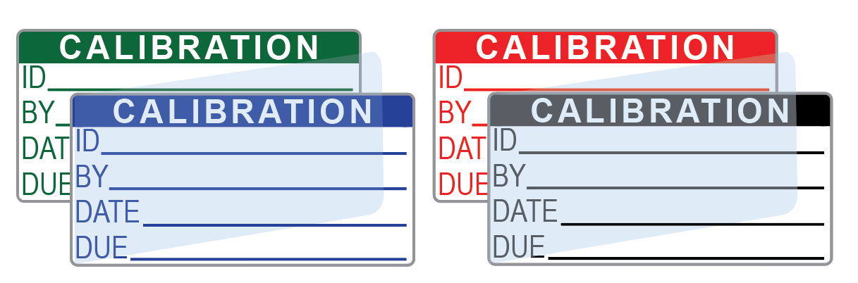 Calibration Labels (120) w/ Covers – Advanced Calibration Label