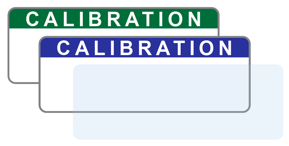 Laser Calibration Labels (120) w/ Polyester Tops