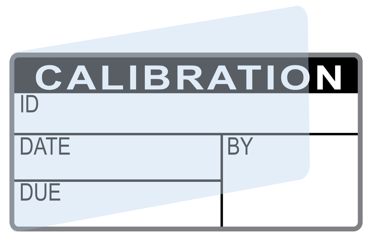 Calibration Labels (120) w/ Covers – Advanced Calibration Label