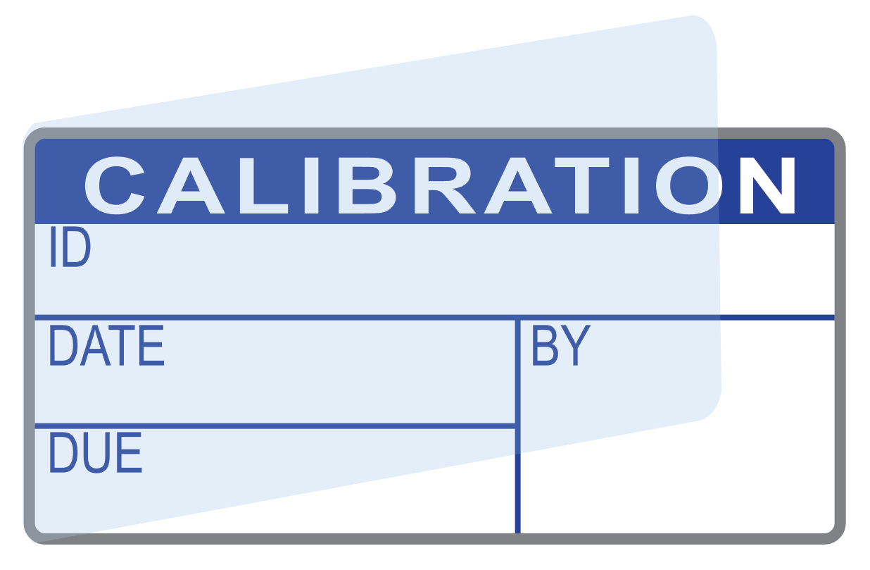 Calibration Labels (120) w/ Covers – Advanced Calibration Label