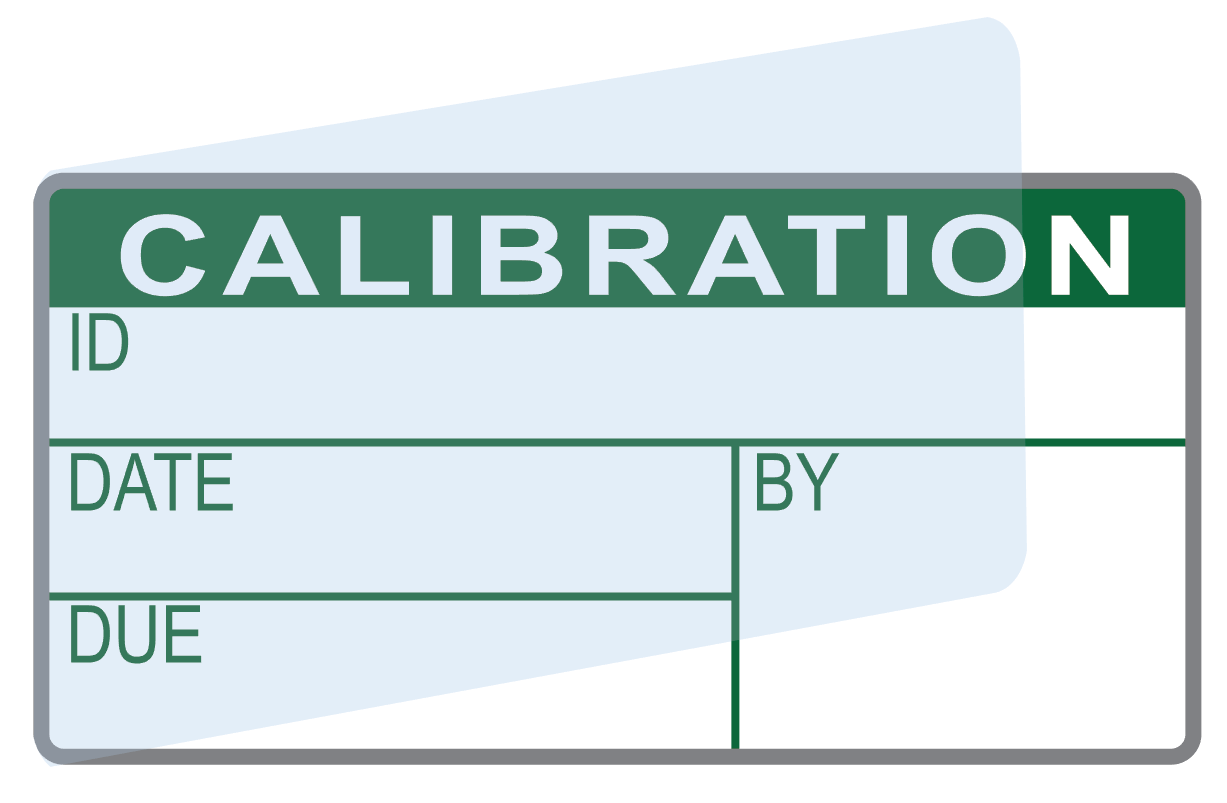Calibration Labels (120) w/ Covers – Advanced Calibration Label