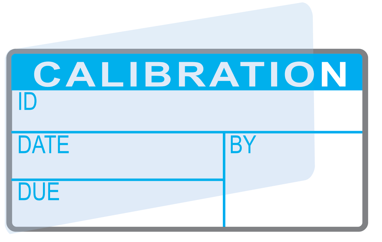 Calibration Labels (120) w/ Covers – Advanced Calibration Label