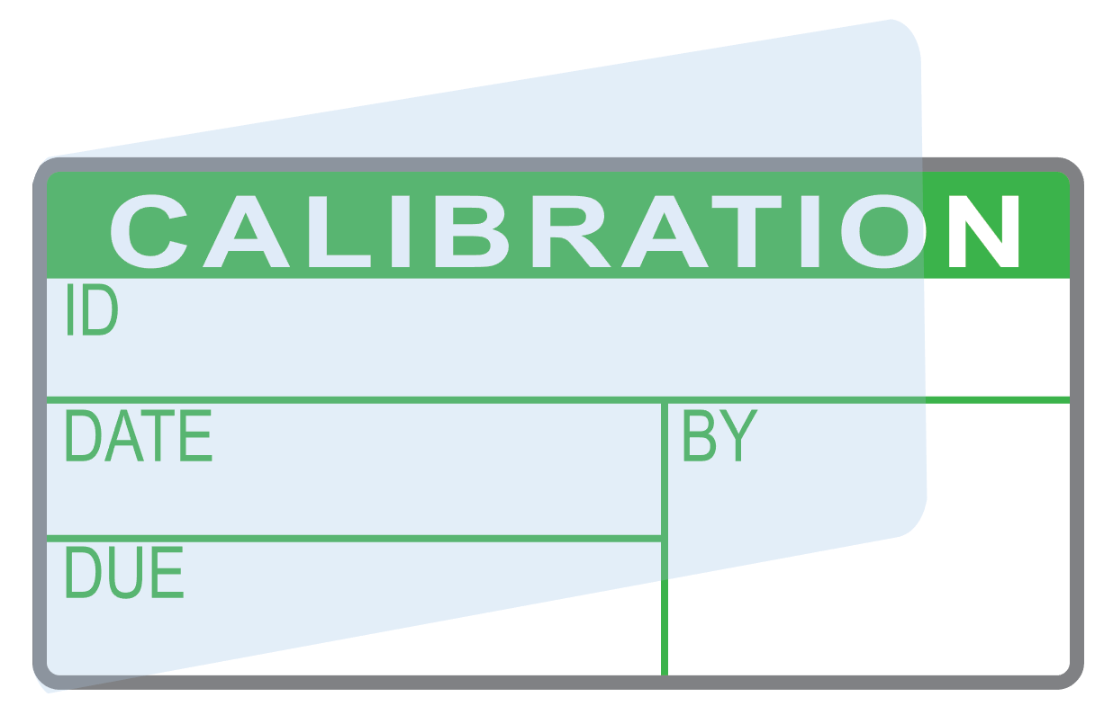 Calibration Labels (120) w/ Covers – Advanced Calibration Label
