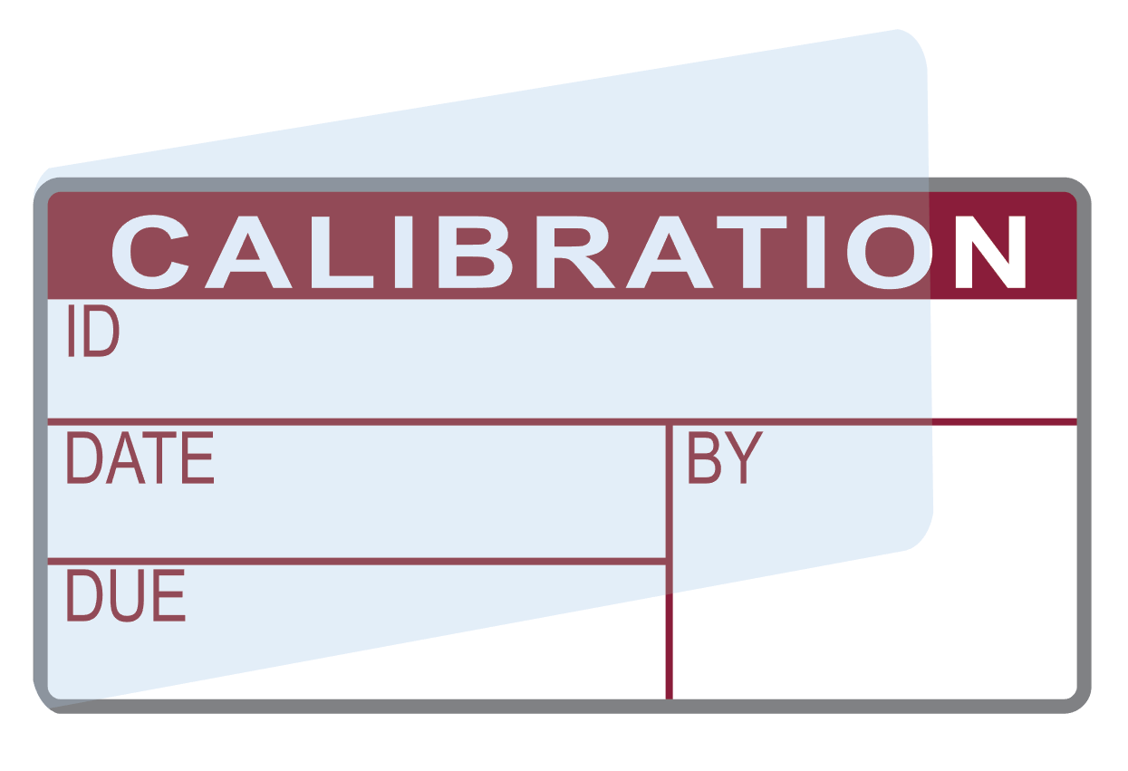 Calibration Labels (120) w/ Covers – Advanced Calibration Label