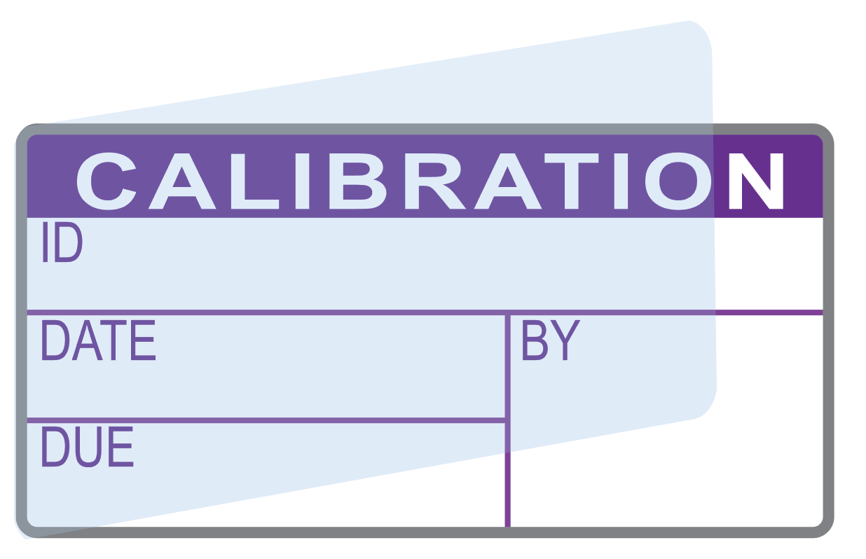 Calibration Labels (120) w/ Covers – Advanced Calibration Label