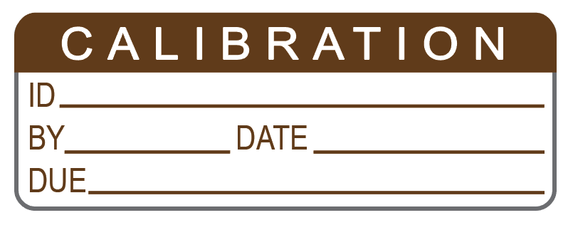 Calibration Labels (120) w/ Covers – Advanced Calibration Label