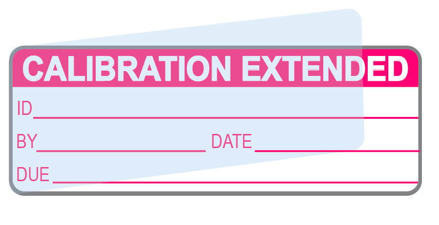 Extended Calibration Labels (120) w/ Covers – Advanced Calibration Label