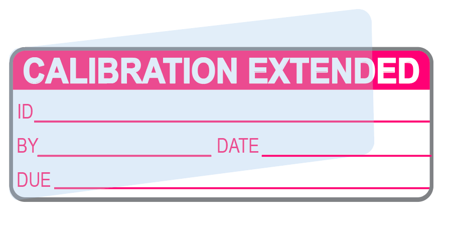 Extended Calibration Labels (120) w/ Covers