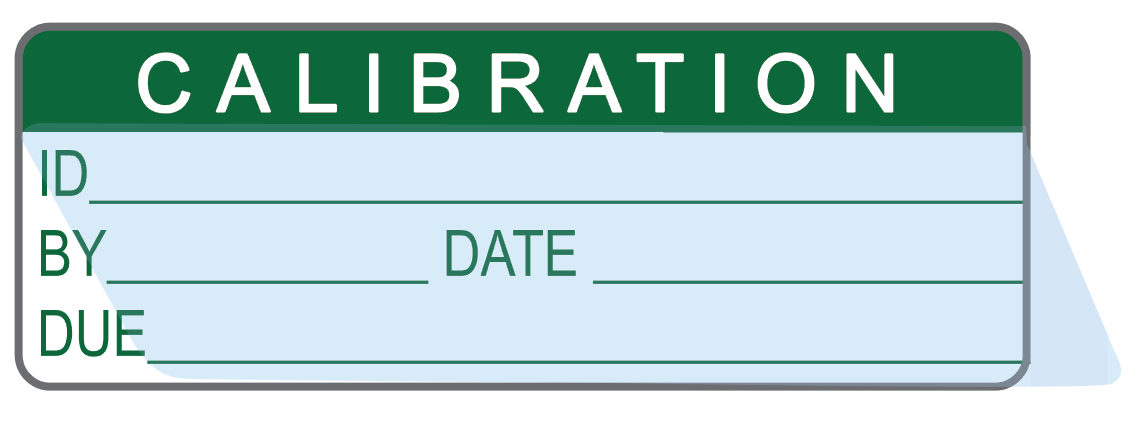 Calibration Labels (120) w/ Covers – Advanced Calibration Label