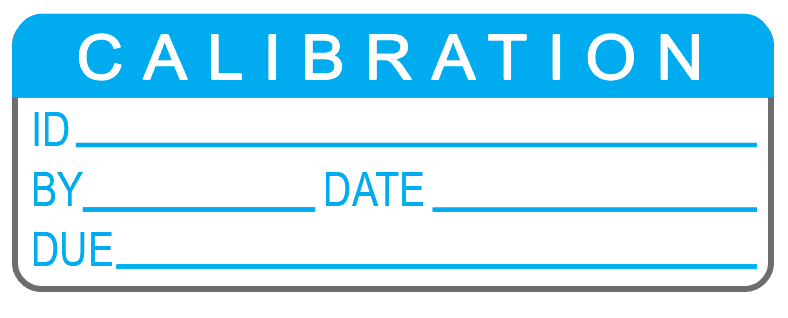 Calibration Labels (120) w/ Covers – Advanced Calibration Label