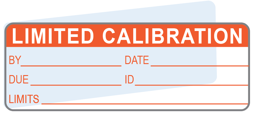 Limited Calibration Labels (120) w/ Covers – Advanced Calibration Label