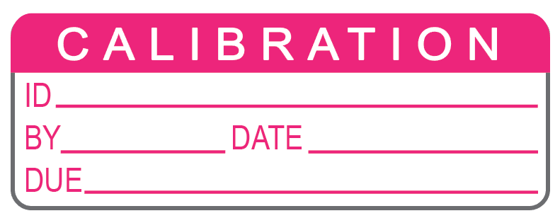 Calibration Labels (120) w/ Covers – Advanced Calibration Label