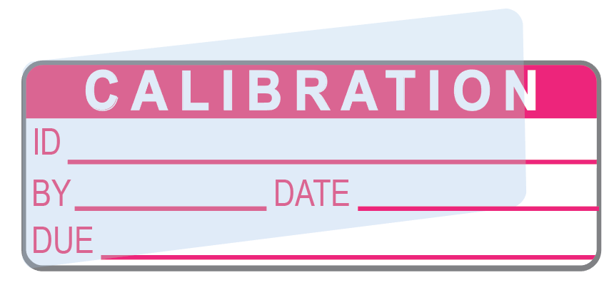 Calibration Labels (120) w/ Covers – Advanced Calibration Label