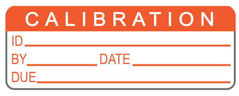Calibration Labels (120) w/ Covers – Advanced Calibration Label