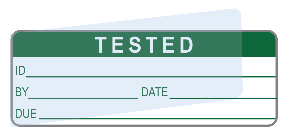 Tested Labels (120) w/ Covers – Advanced Calibration Label