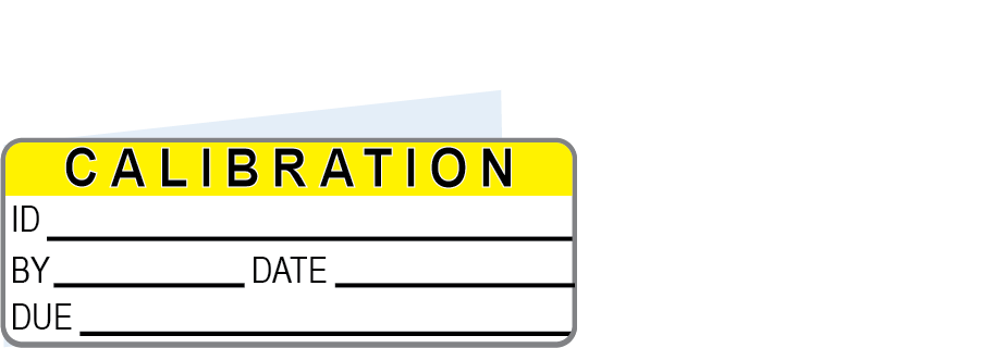 Calibration Labels (120) w/ Covers – Advanced Calibration Label