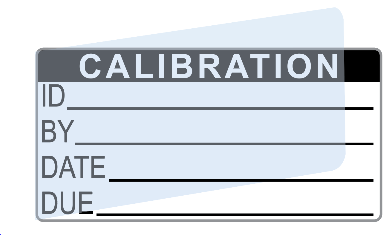Calibration Labels (120) w/ Covers – Advanced Calibration Label