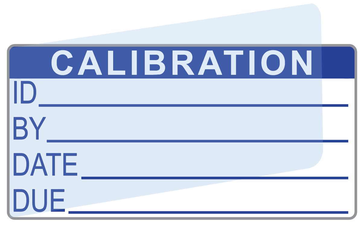 Calibration Labels (120) w/ Covers – Advanced Calibration Label