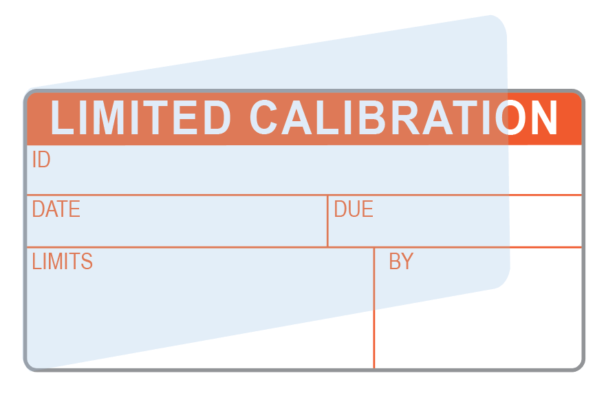 Limited Calibration Labels (120) w/ Covers Advanced Calibration Label