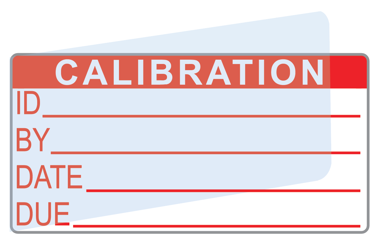 Calibration Labels (120) w/ Covers – Advanced Calibration Label