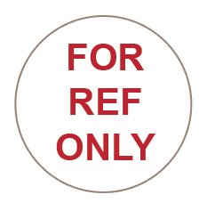 For Reference Only Labels (120) – Advanced Calibration Label