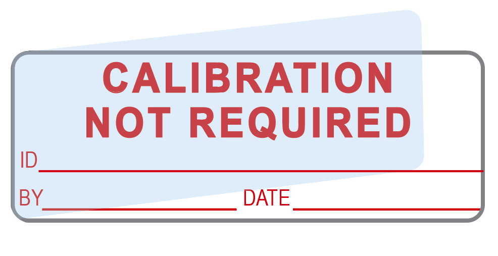 Calibration Not Required Labels (120) w/ Covers – Advanced Calibration ...