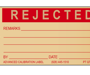Rejected Inspection Tags (100)